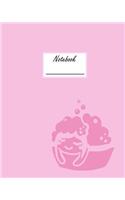 Notebook: Composition Book Journal with Pink Aquarius Cover(11 Pink Zodiac Sign Notebook)