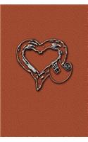 Heart with Sloth: Wonderful Journal with a Sloth Hanging on a Heart Theme.