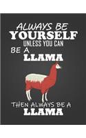 Always Be Yourself Unless You Can Be a Llama: Composition Notebook for Pets, Critters and Animal Lovers
