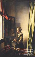 Johannes Vermeer Cuaderno: Lectora En La Ventana - Ideal Para La Escuela, El Estudio, Recetas O Contraseñas - Perfecto Para Tomar Notas - Diario Elegante