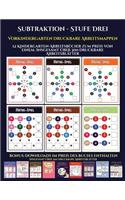 Vorkindergarten Druckbare Arbeitsmappen (Subtraktion - Stufe Drei): 12 Kindergarten-Arbeitsbücher zum Preis von einem. Insgesamt über 300 druckbare Arbeitsblätter(32 Vorkindergarten Druckbare Arbeitsmappen)
