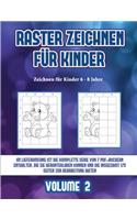 Zeichnen für Kinder 6 - 8 Jahre (Raster zeichnen für Kinder - Volume 2): Dieses Buch bringt Kindern bei, wie man Comic-Tiere mit Hilfe von Rastern zeichnet