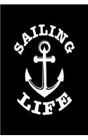 Sailing Life: Sailing Hobby Boat Anchor Gift Sketch Pad