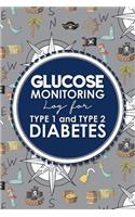 Glucose Monitoring Log for Type 1 and Type 2 Diabetes