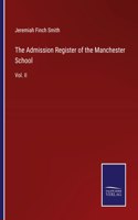 Admission Register of the Manchester School