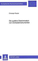 Die Auditive Diskrimination Von Orchesterinstrumenten