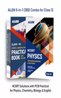 ALLEN 5-in-1 CBSE Combo for Class 12: NCERT Solutions with PCB practical for Physics, Chemistry, Biology & English