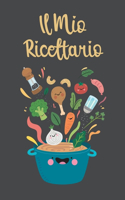 Il Mio Ricettario: Un ricettario personalizzato per scrivere tutte le tue ricette preferite o quelle che hai creato.