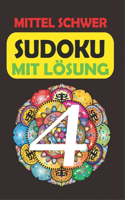 Sudoku mit Lösung - Mittel Schwer 4: Rätsel senioren
