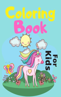 Coloring Book For Kids: Activity Book Unicorn, Princess, Butterfly, Mermaid, For Toddlers & Adults +News Paper Checkers