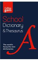 Collins Gem School Dictionary & Thesaurus