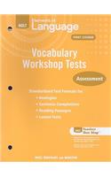 Holt Elements of Language Vocabulary Workshop Tests: Assessment