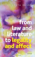From Law and Literature to Legality and Affect