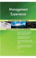 Management Experience A Complete Guide - 2019 Edition
