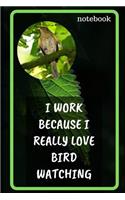 I Work Because I Really Love Bird Watching