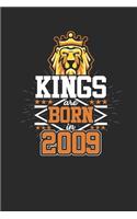 Kings Are Born In 2009: Graph Paper Notebook / Journal (6 X 9 - 5 Squares per inch - 120 Pages) - Birthday Gift Idea