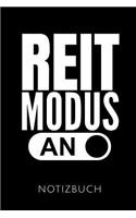 Reit Modus an Notizbuch