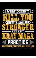 What doesn't kill you makes you stronger except Krav Maga practice Krav Maga practice will kill you