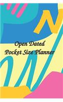 Open Dated Pocket Size Planner: At-A-Glance Undated / No Date Weekly Monthly Planner with To Do List, Goals & Notes Section