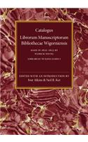 Catalogus Librorum Manuscriptorum Bibliothecae Wigorniensis