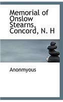 Memorial of Onslow Stearns, Concord, N. H