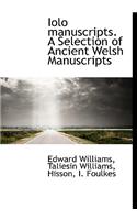 Iolo Manuscripts. a Selection of Ancient Welsh Manuscripts