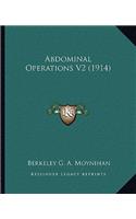Abdominal Operations V2 (1914)
