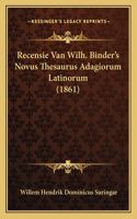 Recensie Van Wilh. Binder's Novus Thesaurus Adagiorum Latinorum (1861)