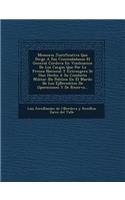 Memoria Justificativa Que Dirge a Sus Conciudadanos El General Cordova En Vindicacion de Los Cargos Que Por La Prensa Nacional y Extrangera Se Han Hec