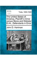 United States of America, Plaintiff in Error Versus Stone and Webster et al., Defendants in Error