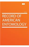 Record of American Entomology