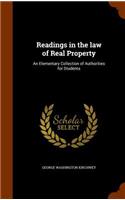 Readings in the law of Real Property