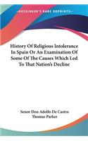 History Of Religious Intolerance In Spain Or An Examination Of Some Of The Causes Which Led To That Nation's Decline