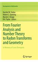 From Fourier Analysis and Number Theory to Radon Transforms and Geometry