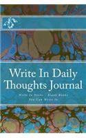 Write In Daily Thoughts Journal