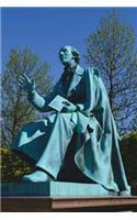 Hans Christian Andersen Statue in Copenhagen Denmark Journal: 150 page lined notebook/diary