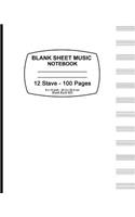 Blank Sheet Music Notebook (White)