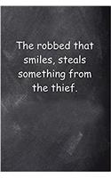 Shakespeare Quote Journal Othello Robbed Smiles Chalkboard: (Notebook, Diary, Blank Book)