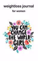 2020 weight loss journal and planner you can change world girl