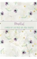 Mindful: A Word of the Year Dot Grid Journal-Watercolor Floral Design