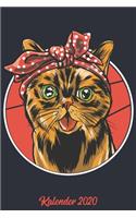 Kalender 2020: Wochenplaner zum notieren, organisieren und planen ca. DIN A5 6x9. Kalender / Terminkalender / Monats- / Tagesübersicht / Kontakt- / Geburtstags lis