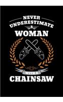 Never Underestimate A Women With A Chainsaw