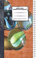 Graph Paper Composition Notebook: 110 Pages - Quad Ruled 4x4 - 8.5" x 11" Marbles Large Notebook with Grid Paper - Math Notebook For Students