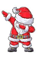 Christmas Dabbing Santa Claus Notebook