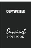 Copywriter Survival Notebook: Small Undated Weekly Planner for Work and Personal Everyday Use Habit Tracker Password Logbook Music Review Playlist Diary Journal