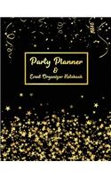 Party Planner and Event Organizer Notebook: Event Planner Organizer, Holiday Party Planning Management, Calendar, To-Do List, Decor Idea, Guest List, Invitation Card, Activity, Entertaining, M