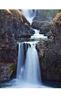 Tranquil Waterfall Blank Notebook