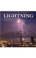 Lightning Calendar 2019: 16 Month Calendar