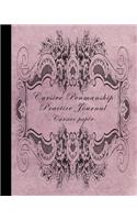 Cursive Penmanship Practice Journal