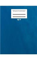 Sky Notebook Journal, Diary and Sketch Book with Blank Pages (8.5 x 11) (Texture Notebook)